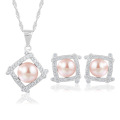 Necklace Ring Earring 2-piece Girls Wedding Jewelry Set